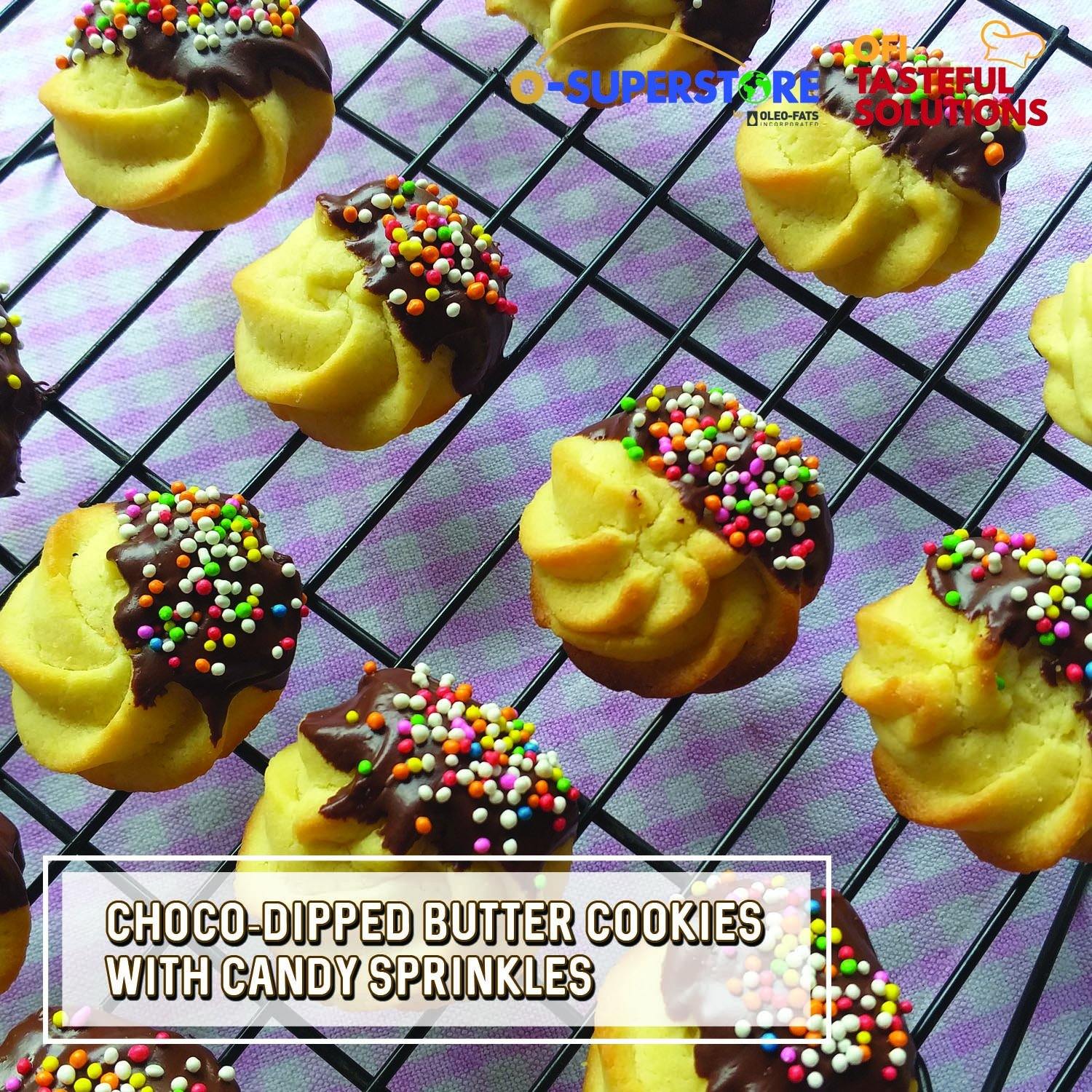 Choco-dipped Butter Cookies - O-SUPERSTORE