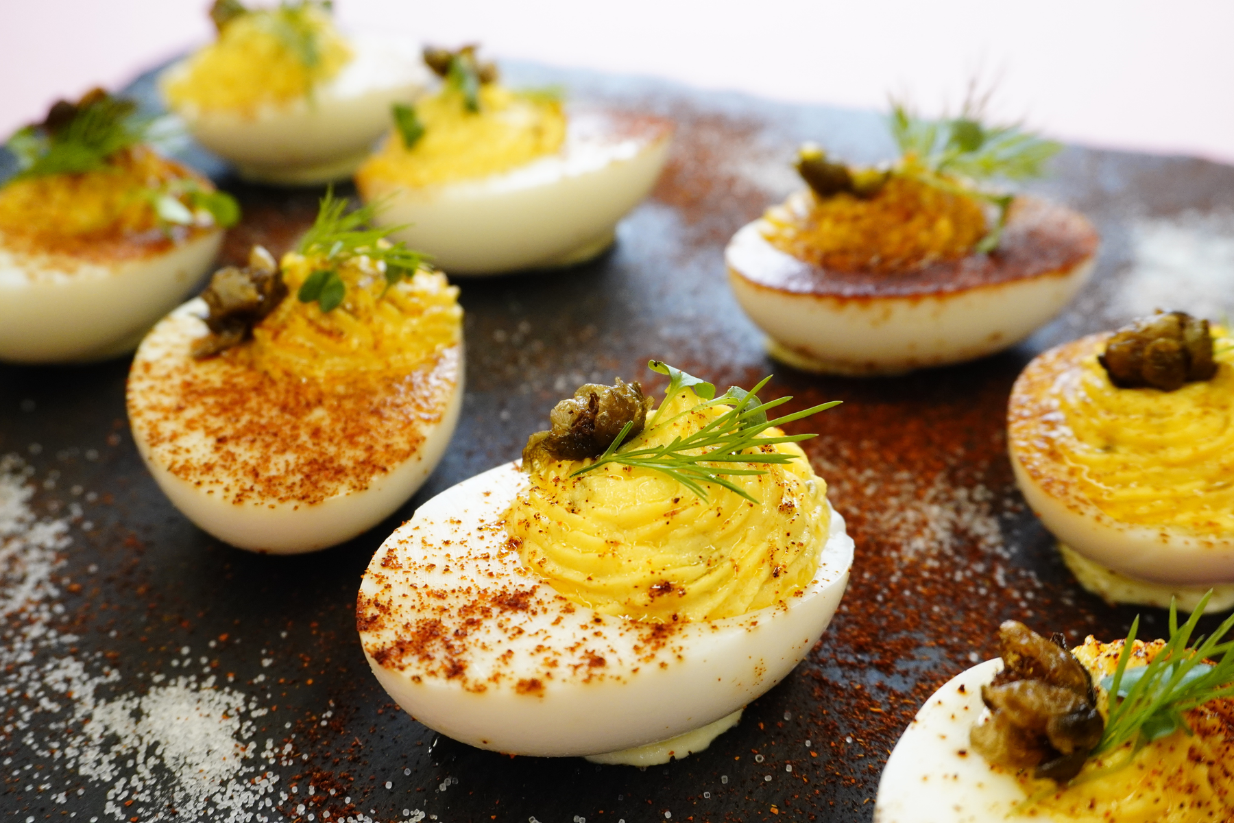 Red Velvet Deviled Eggs