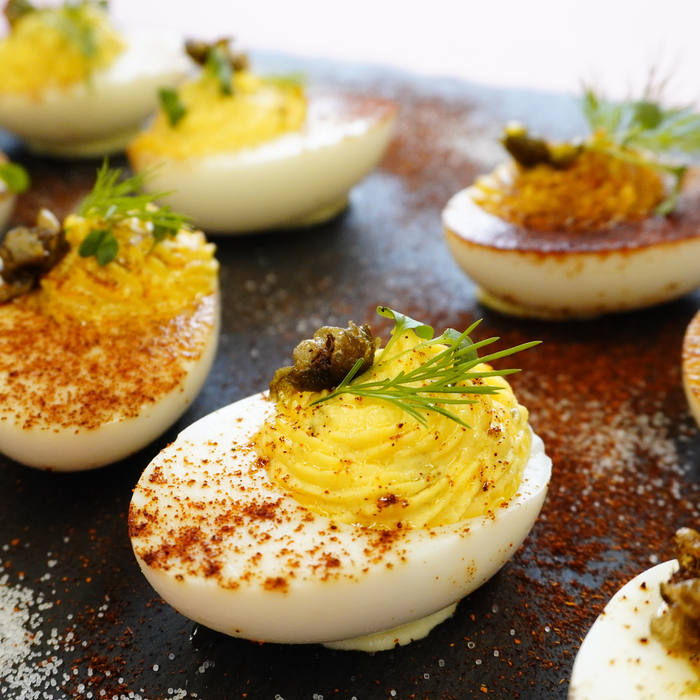 Red Velvet Deviled Eggs
