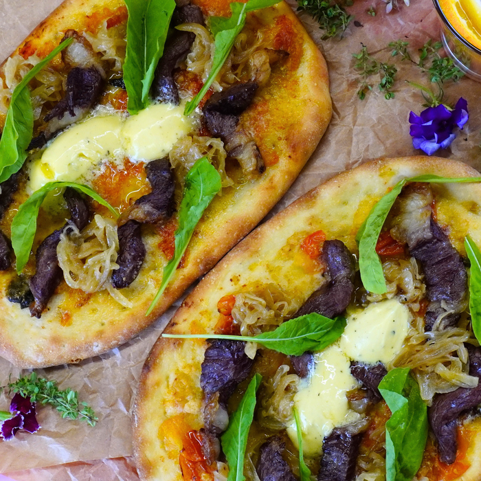 Steak Pizza