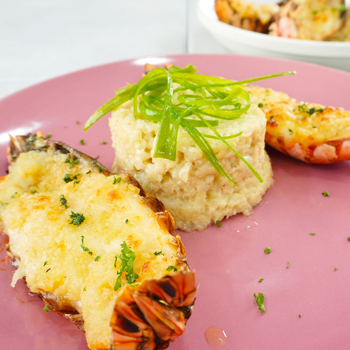 Truffled Cauliflower Rice with Prawn Thermidor — O-SUPERSTORE