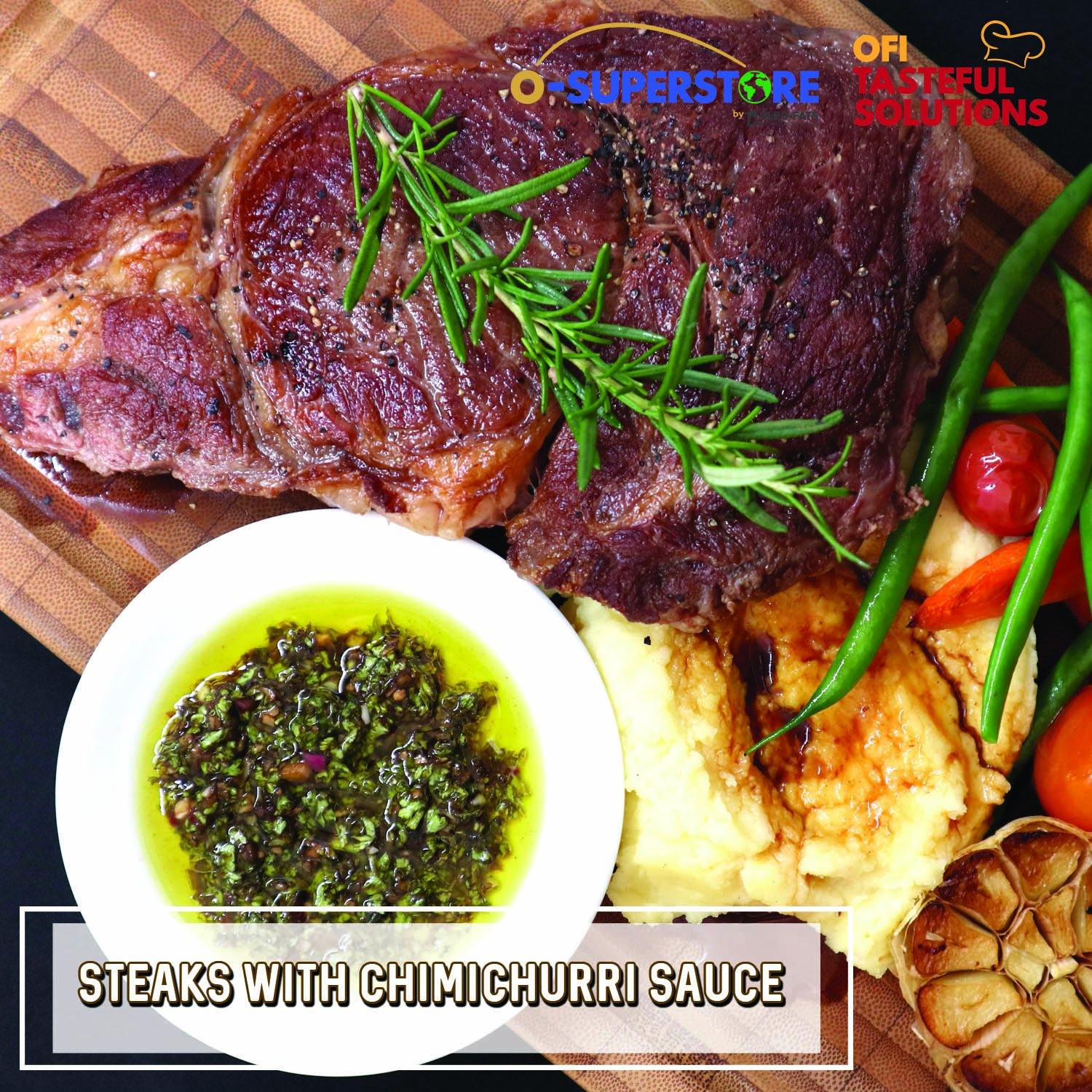 Steaks with Chimichurri Sauce - O-SUPERSTORE