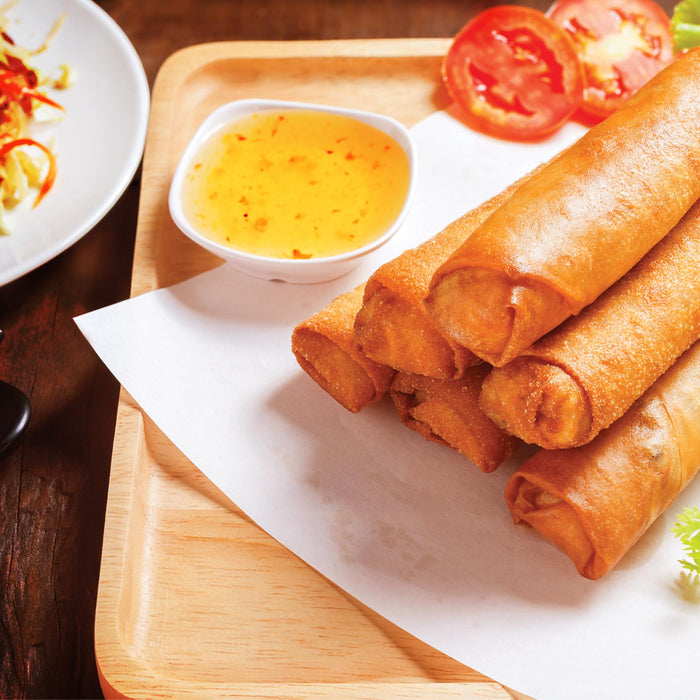 Fried Thai Spring Rolls With Plum Sauce
