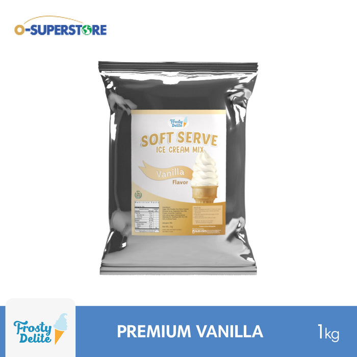 Frosty Delite Premium Vanilla Soft Serve Mix 1kg