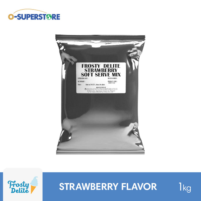 Frosty Delite Premium Strawberry Soft Serve Mix 1kg