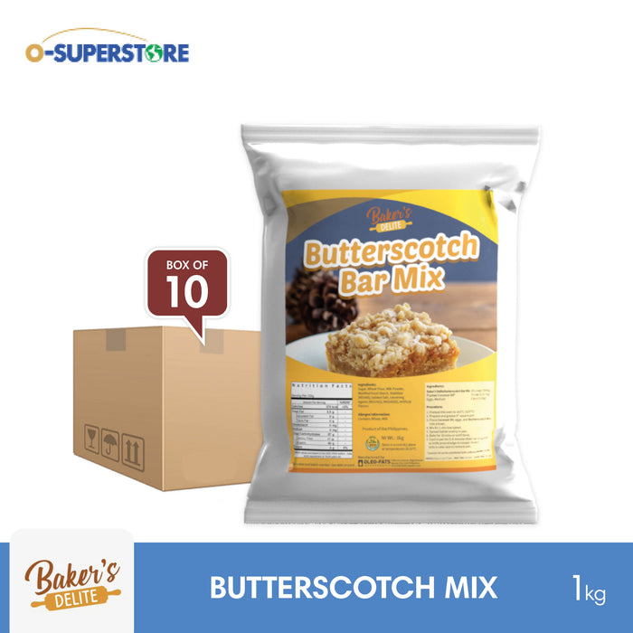 Baker's Delite Butterscotch Mix 1kg x 10 - Case