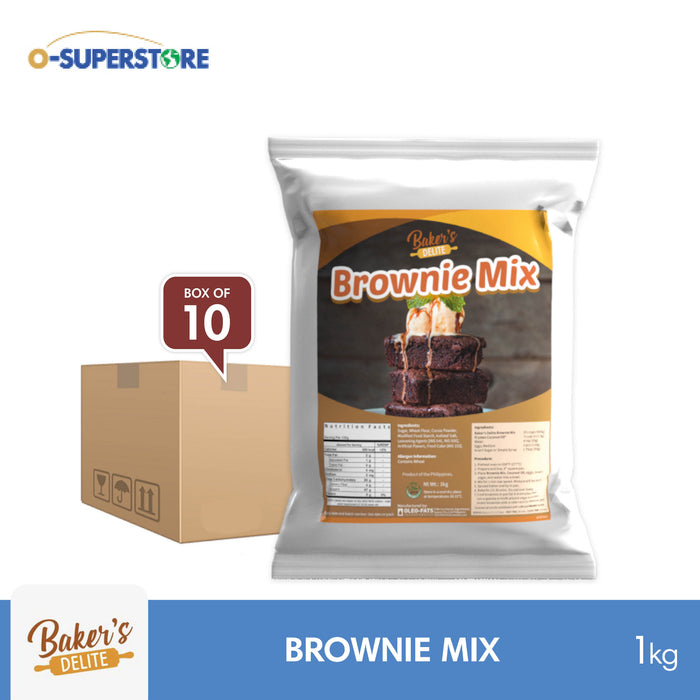 Baker's Delite Brownie Mix 1kg x 10 - Case