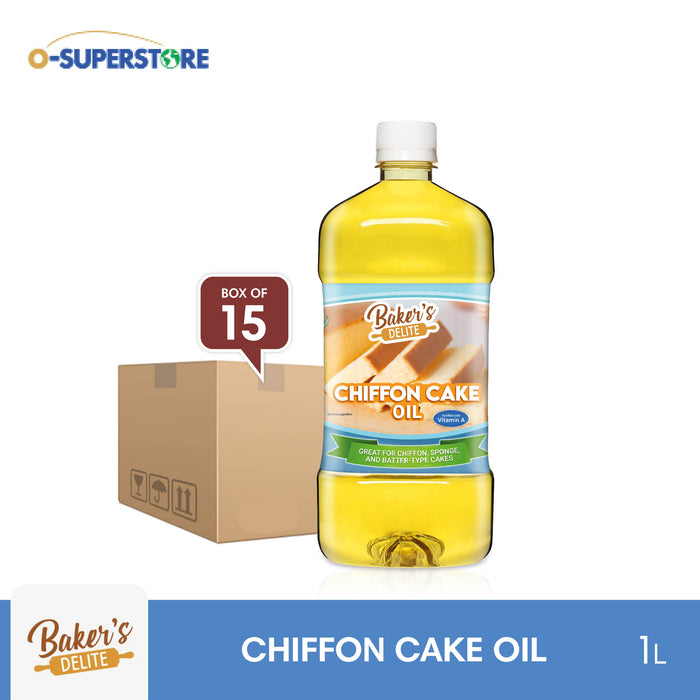 Baker's Delite Chiffon Cake Oil 1L x 15 - Case
