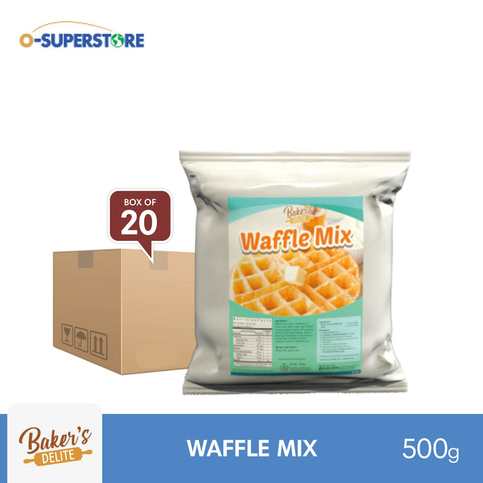 Baker's Delite Waffle Mix 500g x 20 - Case