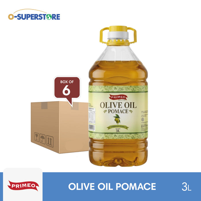 Primeo Olive Oil Pomace 3L x 6 - Case