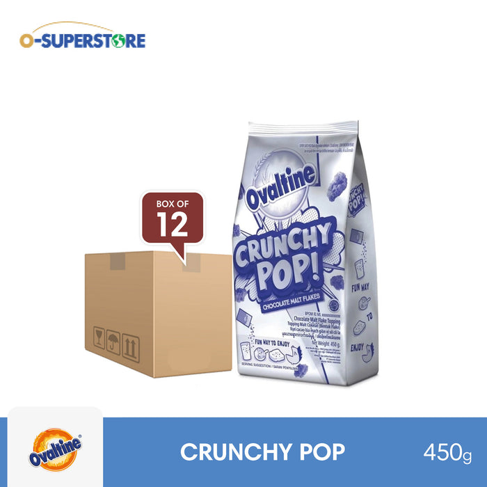 Ovaltine Crunchy Pop 450g x 12 - Case