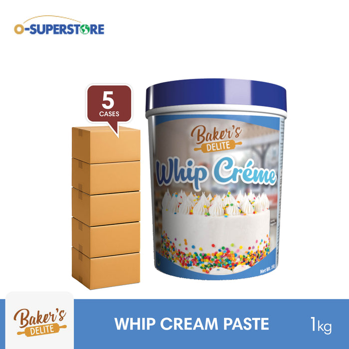 Baker's Delite Whip Creme / Cream Paste 1kg - 5 Cases