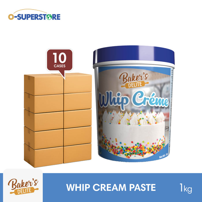 Baker's Delite Whip Creme / Cream Paste 1kg - 10 Cases