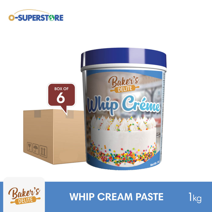 Baker's Delite Whip Creme / Cream Paste 1kg x 6 - Case