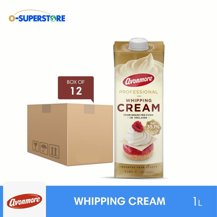 Avonmore Professional Performance Whipping Cream 1L x 12 - Case
