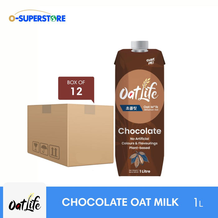 Oatlife 100% Chocolate Oat Milk 1L x 12 - Case