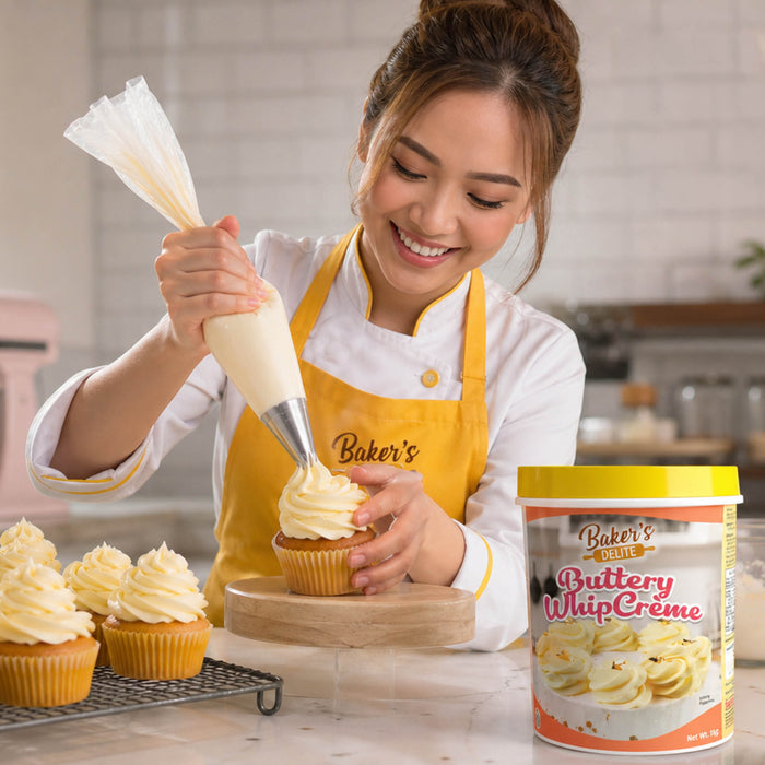 Baker's Delite Buttery Whip Creme/Cream Paste 1kg - 10 Cases