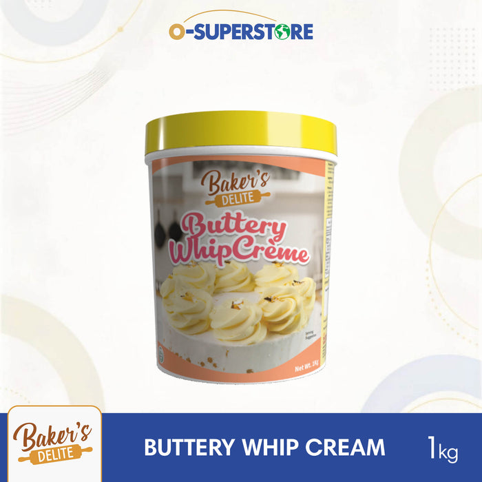 Baker's Delite Buttery Whip Creme/Cream Paste 1kg