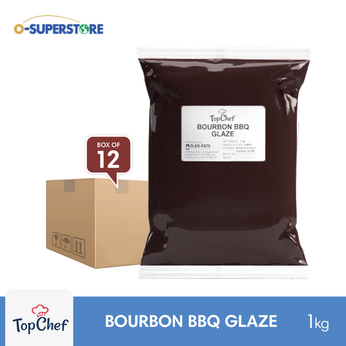 TopChef Bourbon BBQ Glaze 12 x 1kg - Case