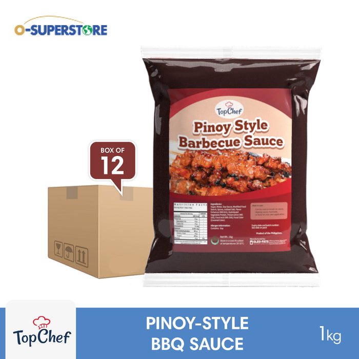Top Chef Pinoy Style Barbecue (BBQ) Sauce 1kg x 12 - Case