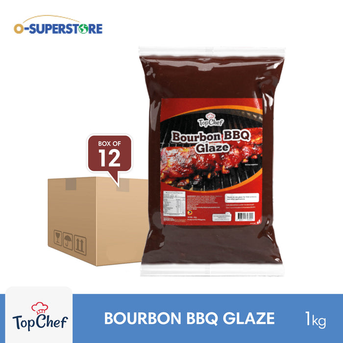 TopChef Bourbon BBQ Glaze 12 x 1kg - Case