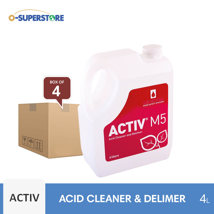 Activ M5 Acid Cleaner and Delimer 4L x 4 - Case