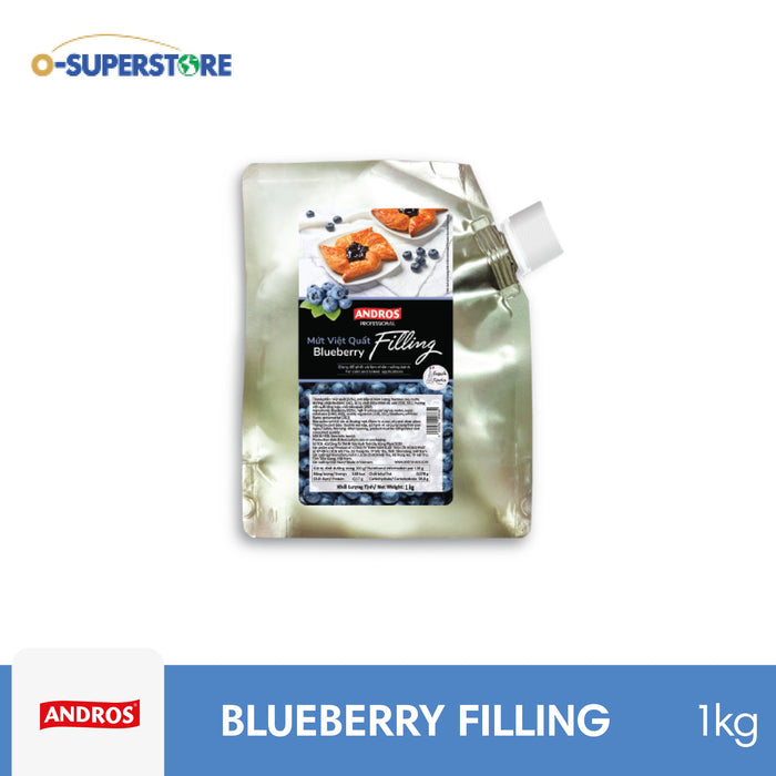 [PRE-ORDER] [CLEARANCE SALE] Andros Professional Blueberry Bake-Stable Filling 1kg