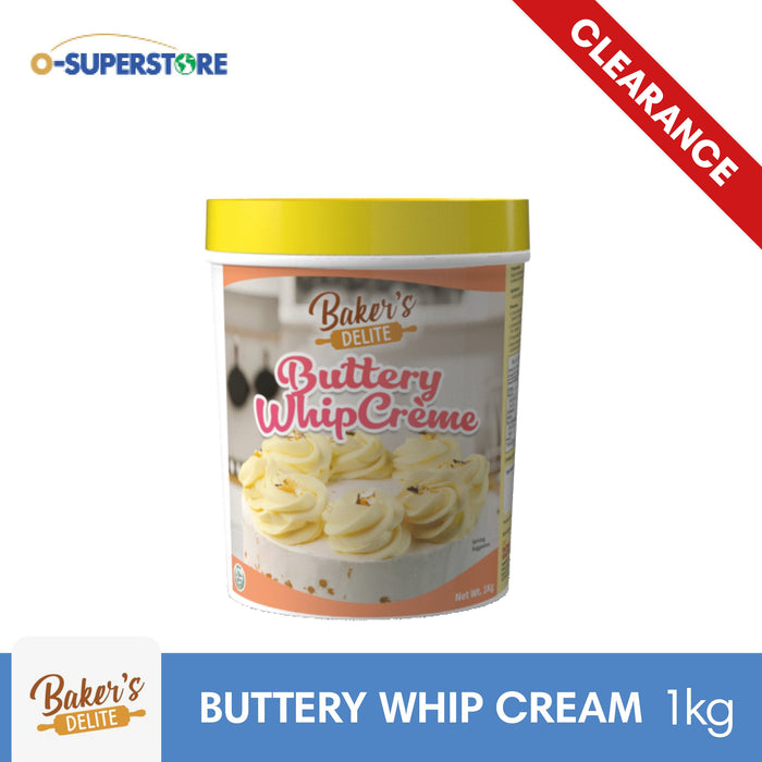 [CLEARANCE SALE] Baker's Delite Buttery Whip Creme/Cream Paste 1kg