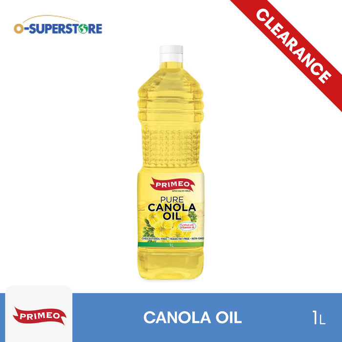 [CLEARANCE SALE] Primeo Pure Canola Oil 1L