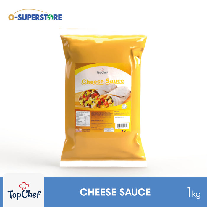 TopChef Cheese Sauce 1kg | Pefect for Shawarma, Nachos & Fries