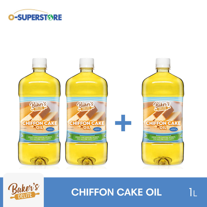 [2+1 BUNDLE] Baker's Delite Chiffon Cake Oil 1L