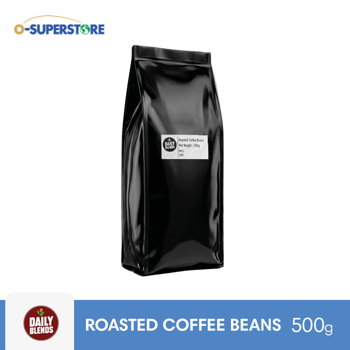 Daily Blends Roasted Coffee Beans (60% Rob, 40% Arab) 500g