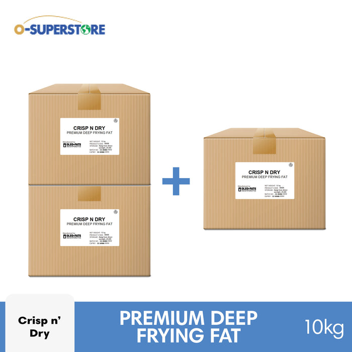[2+1 BUNDLE] Crisp n' Dry 300 Premium Deep Frying Fat 10kg