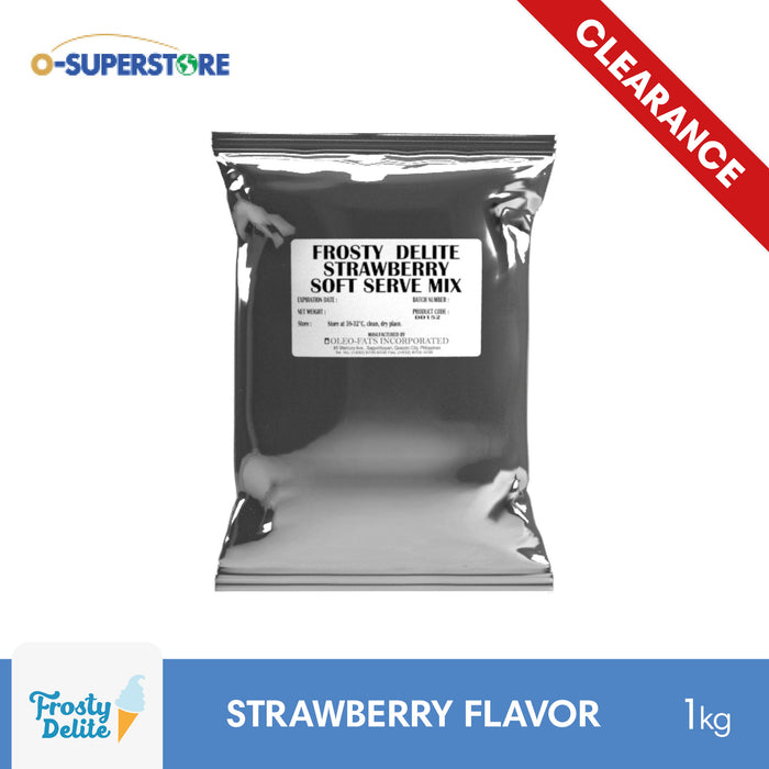 [CLEARANCE SALE] Frosty Delite Premium Strawberry Soft Serve Mix 1kg