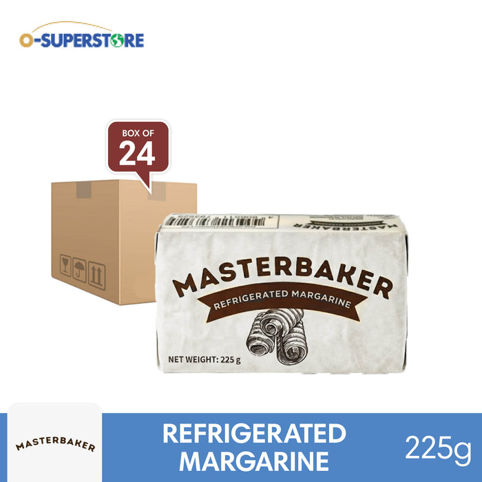 Masterbaker Refrigerated Margarine 225g x 24 - Case