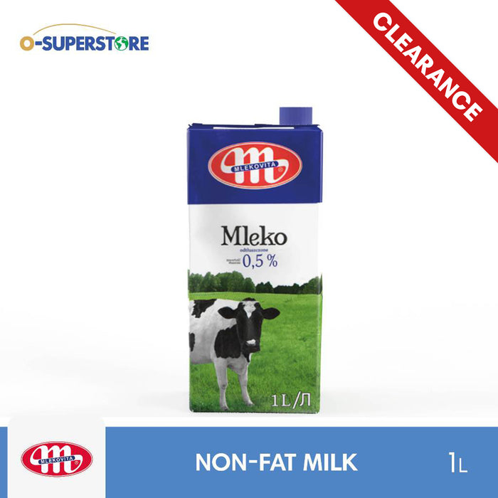 [CLEARANCE SALE] Mlekovita UHT Non-Fat Milk (0.5% Fat) 1L