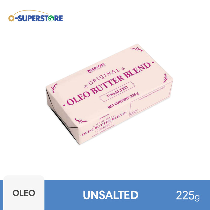 Oleo Butter Blend Unsalted 225g — O-SUPERSTORE