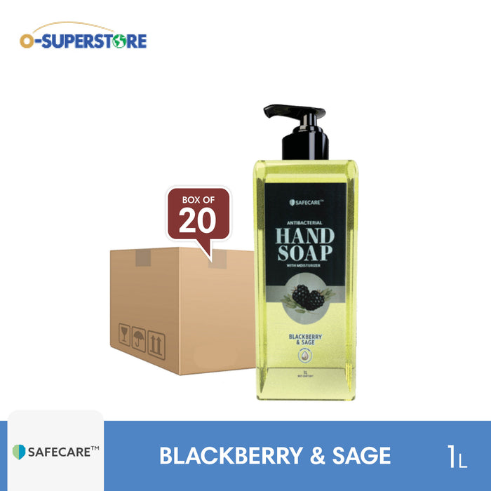 Safecare Antibacterial Hand Soap - Blackberry & Sage 1L x 20 - Case