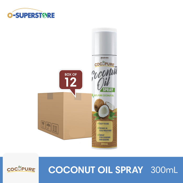 Cocopure Coconut Oil Spray 300mL x 12 - Case