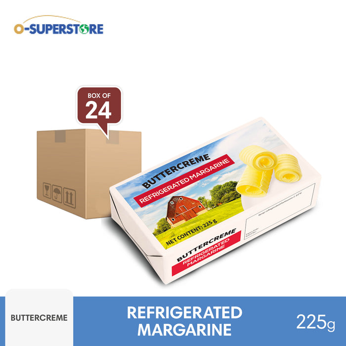 Buttercreme Refrigerated Margarine 225g x 24 - Case