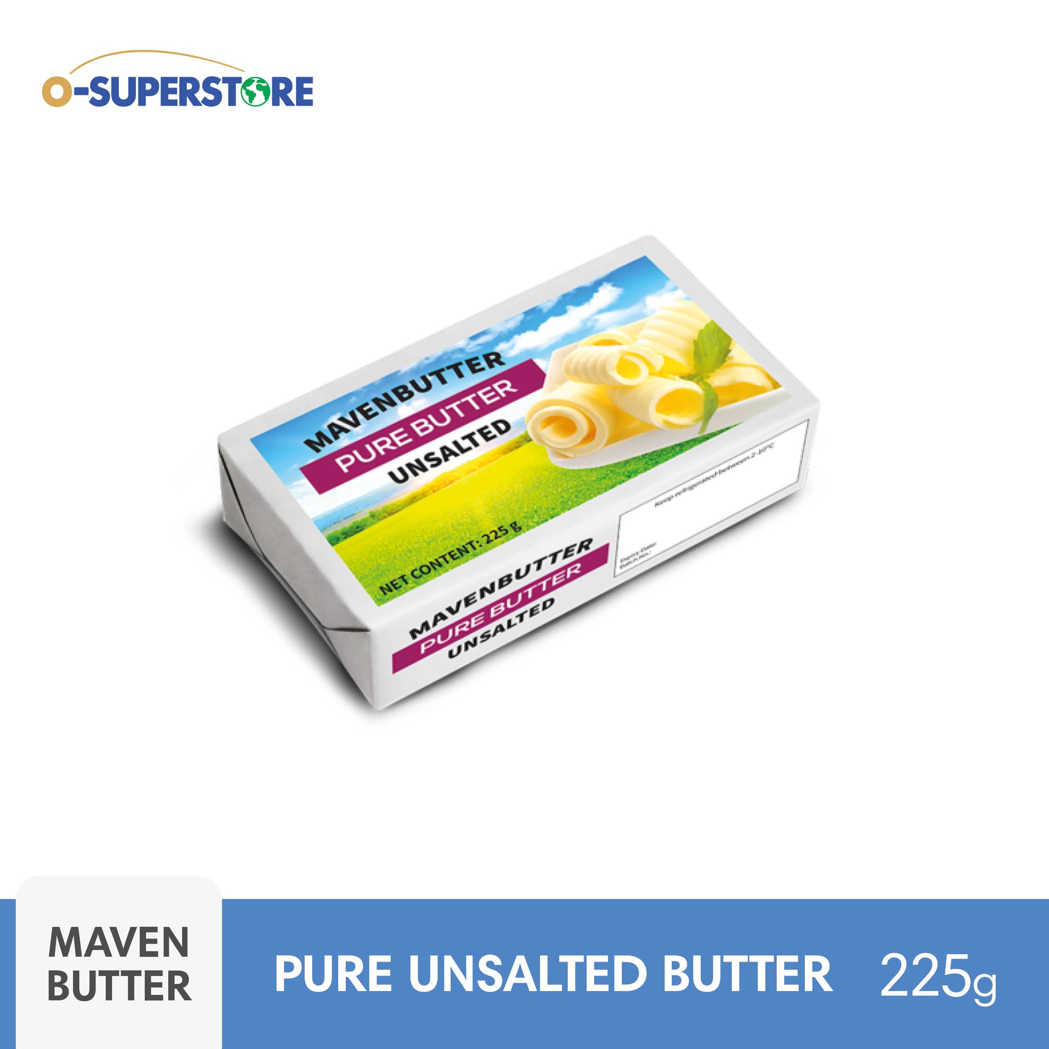 Maven Pure Butter - Unsalted 225g — O-SUPERSTORE