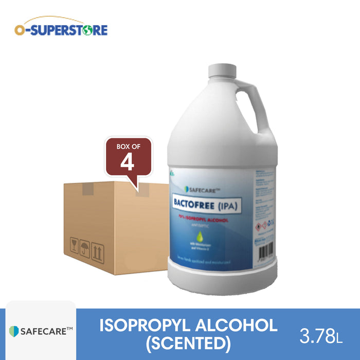Safecare Bactofree (IPA) 70% Isopropyl Alcohol 3.78L x 4 (Scented) - Case