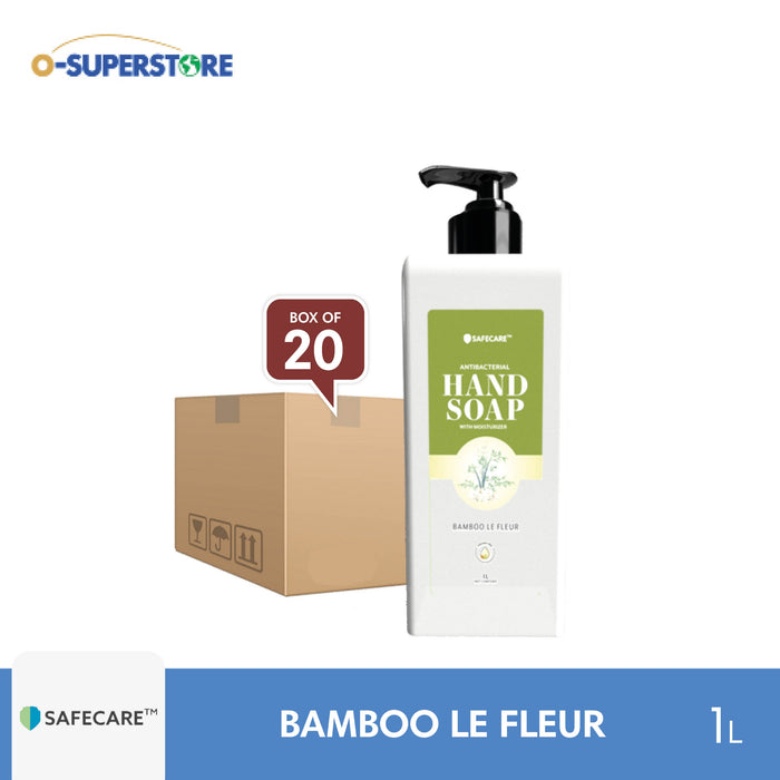 Safecare Antibacterial Bamboo Le Fleur Hand Soap 1L x 20 - Case