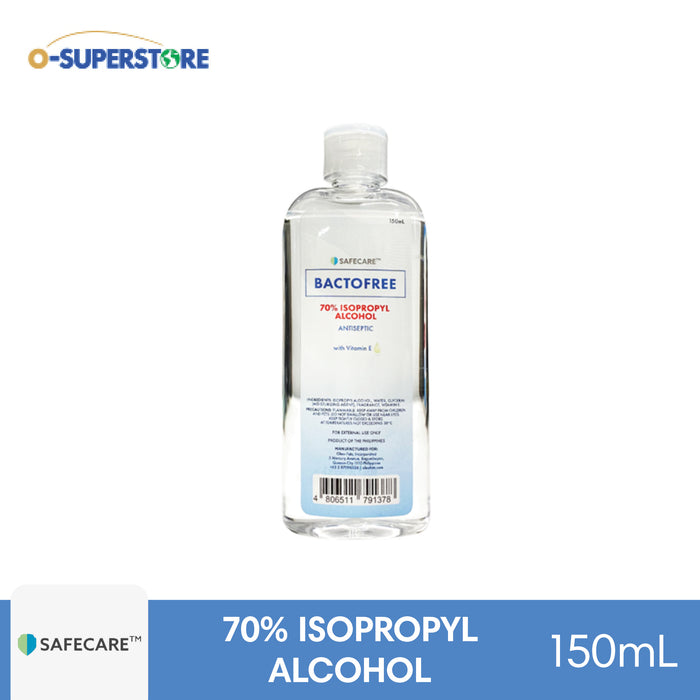 [CLEARANCE SALE] Safecare Bactofree 70% Isopropyl Alcohol 150mL