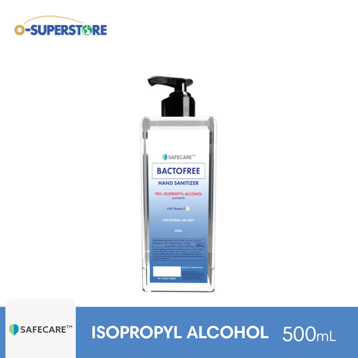 Safecare Bactofree Isopropyl Alcohol & Hand Sanitizer 500mL