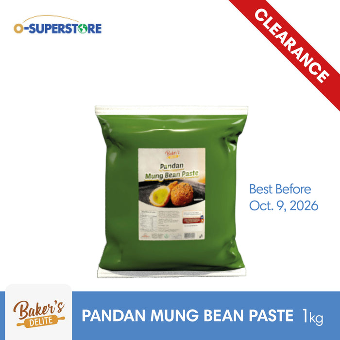 [CLEARANCE SALE] Baker's Delite Pandan Mung Bean Paste 1kg