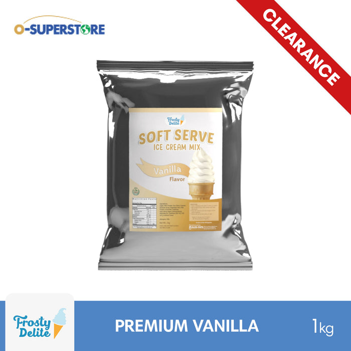 [CLEARANCE SALE] Frosty Delite Premium Vanilla Soft Serve Mix 1kg