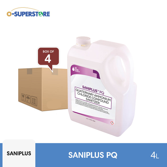 Saniplus PQ Multi-surface Sanitizer 4L x 4 - Case