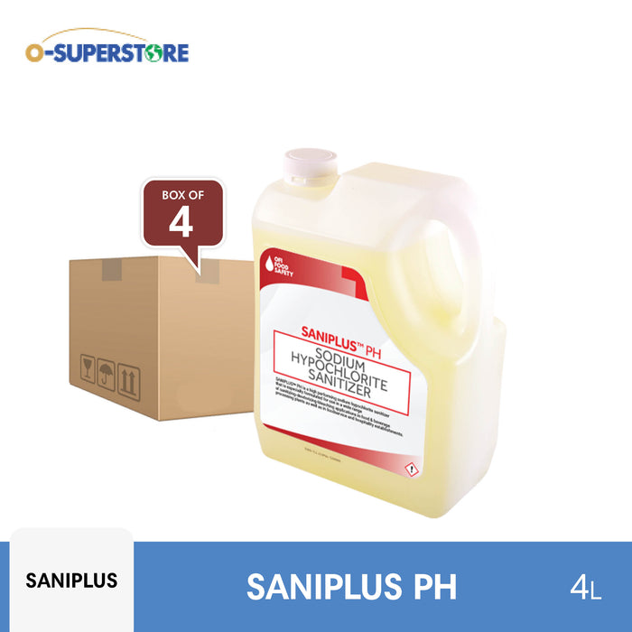 Saniplus PH Bleach Disinfectant 4L x 4 - Case