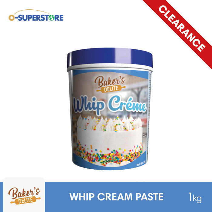 [CLEARANCE SALE] Baker's Delite Whip Creme / Cream Paste 1kg